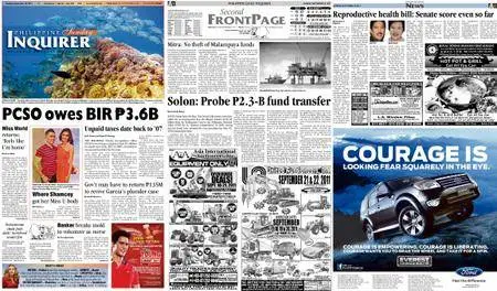Philippine Daily Inquirer – September 18, 2011