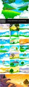 Vectors - Beautiful Nature Backgrounds