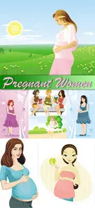 Pregnant Women Vector