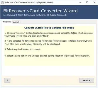 BitRecover vCard Converter Wizard 2.1