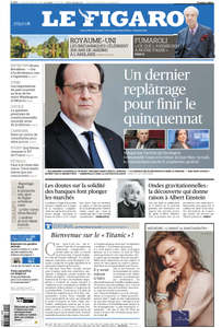 Le Figaro du Vendredi 12 Février 2016