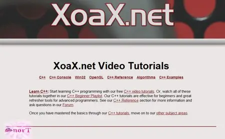XoaX.net: C++ Video Tutorials