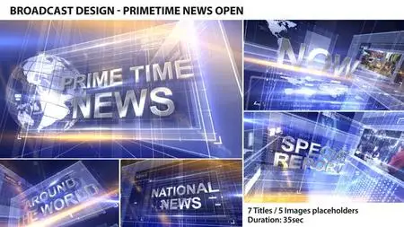 VideoHive Broadcast Design - Primetime News Open 152968