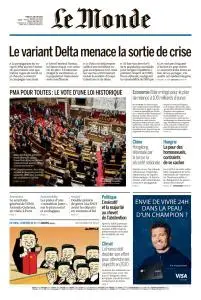 Le Monde du Jeudi 1er Juillet 2021