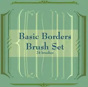 Basic Borders Brushes for Photoshop