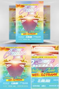 Flyer Template PSD - Summer Cruise Party