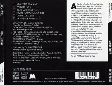 McCoy Tyner - Focal Point (1976) {Milestone OJCCD-1009-2 rel 1999}
