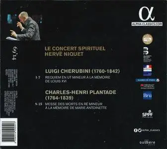 Le Concert Spirituel, Hervé Niquet - Cherubini & Plantade: Requiems pour Louis XVI & Marie-Antoinette (2016)