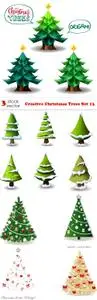 Vectors - Creative Christmas Trees Set 13