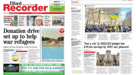 Wanstead & Woodford Recorder – March 03, 2022