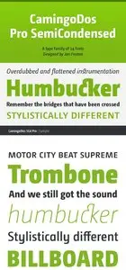 CamingoDos Pro SemiCondensed Font Family