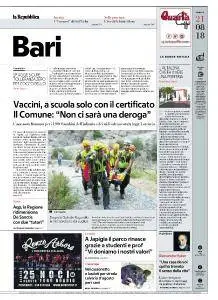 la Repubblica Bari - 21 Agosto 2018