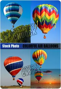 Stock Photo: Colorful air balloons