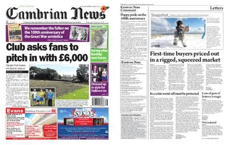 Cambrian News Arfon & Dwyfor – 09 November 2018