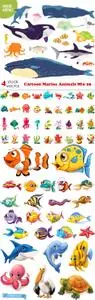 Vectors - Cartoon Marine Animals Mix 29