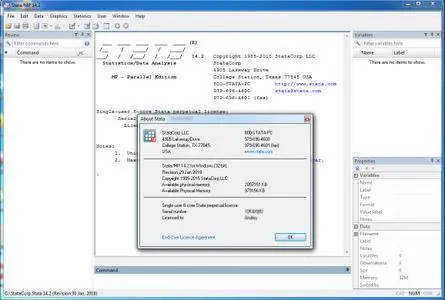 StataCorp Stata 14.2 (Revision 30 Jan, 2018)