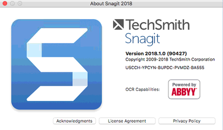 TechSmith Snagit 18.1.0 Build 90427 macOS