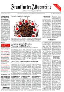 Frankfurter Allgemeine Zeitung F.A.Z. mit Rhein-Main Zeitung - 31. August 2017