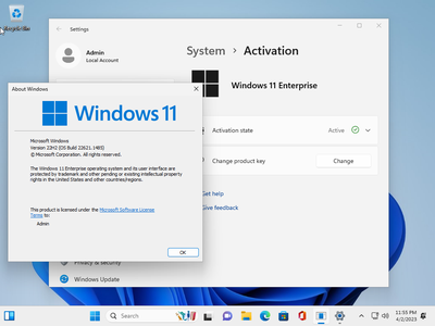 Windows 11 Enterprise 22H2 Build 22621.1485 (No TPM Required) With Office 2021 Pro Plus Multilingual Preactivated