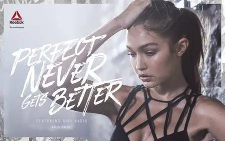 Gigi Hadid by Cathrine Wessel for Reebok 'Perfect Never' Campaign 2016