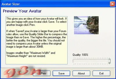 Avatar Sizer