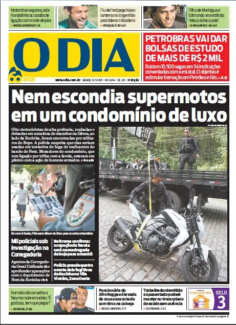Jornal O Dia em PDF, Sabado, 12 de Novembro de 2011