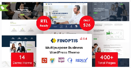 Finoptis v2.6.4 - Multipurpose Business WordPress Theme