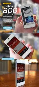 GraphicRiver Mobile App | White Phone Mock-Up