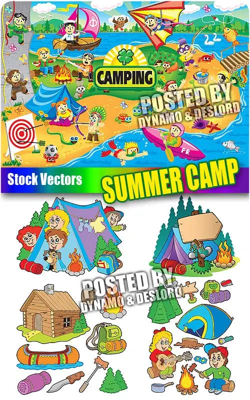 Summer camp - Stock Vectors / AvaxHome