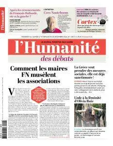 L'Humanité du Vendredi 16 Décembre 2016