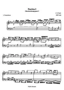 BachJS - Six Partitas (Clavierubung part I): No. 1