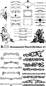 Vectors - Ornamental Floral Dividers 17