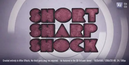 Short Sharp Shock - Project for After Effects (VideoHive)