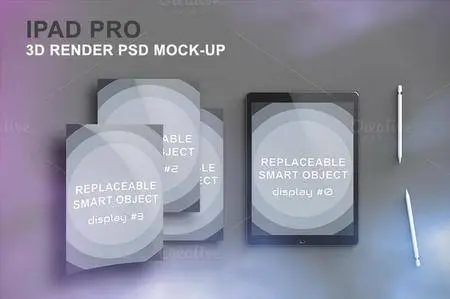 CreativeMarket - iPad Pro 3D Render Mockup