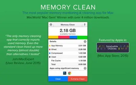 Memory Clean 6.3 Mac OS X