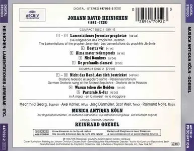 Reinhard Goebel, Musica Antiqua Köln - Johann David Heinichen: Lamentationes, Passionsmusik (1996)