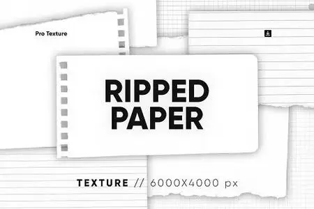 20 Ripped Paper Texture HQ - C8V8EJN