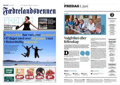 Fædrelandsvennen – 01. juni 2018