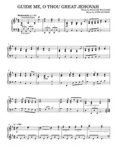 Guide me, O Thou great Jehovah - William Williams (Piano Solo)