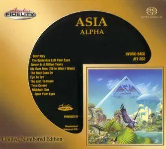 Asia - Alpha (1983) [Audio Fidelity 2017] PS3 ISO + Hi-Res FLAC