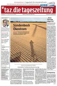 Tageszeitung TAZ vom 09 August  2013