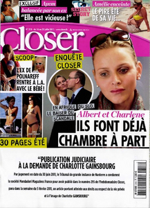 Closer N°318 du 16 au 22 juillet 2011