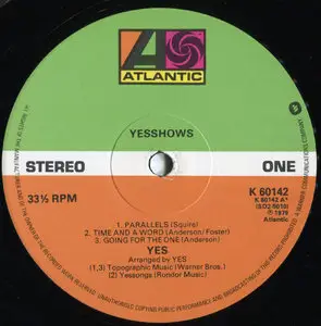 Yes - Yesshows {Original UK} Vinyl Rip 24/96