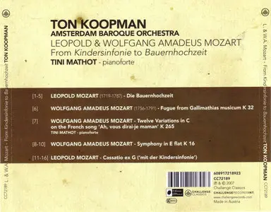 L.& W. A. Mozart: From Kindersinfonie to Bauernhochzeit/Ton Koopman (2008)