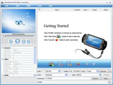 Joboshare PSP Video Converter 2.5.8.0930