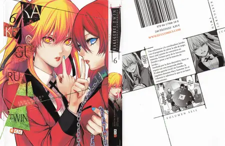Kakegurui Twin (Jugadores Dementes) Tomos 4-6 (de 14) (serie cancelada)