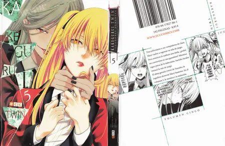 Kakegurui Twin (Jugadores Dementes) Tomos 4-6 (de 14) (serie cancelada)