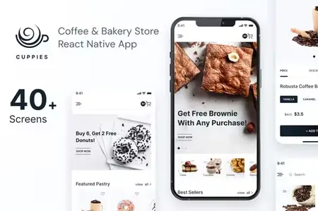 Coffee & Bakery Store React Native App