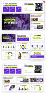 Creative Pitch Deck - PowerPoint Template YH4UZJH