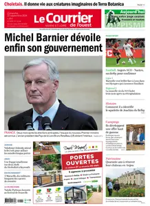 Le Courrier de l'Ouest Angers - 22 Septembre 2024